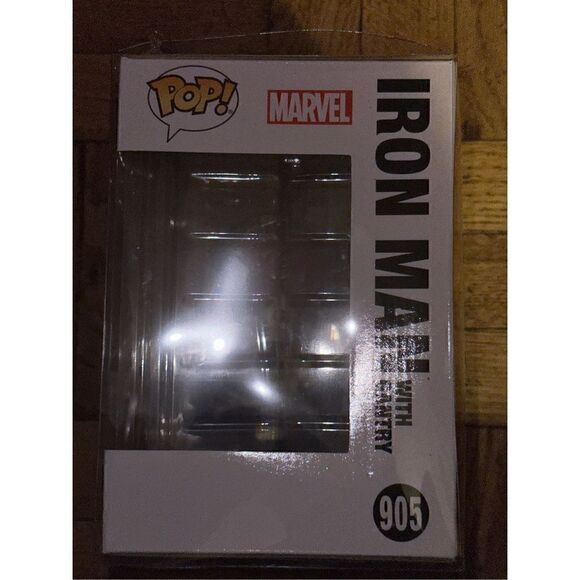 IRON MAN WITH GANTRY (METALLIC) (GLOWS IN THE DARK) - Picture 5 of 7